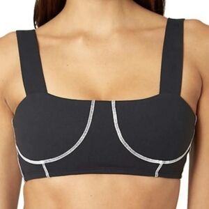WeWoreWhat Women's Active Corset Sports Bra in Black  Sz XS, M